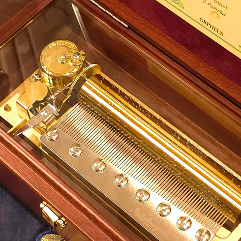 ORPHEUS 72弁オルゴール「パッヘルベルのカノン」ウォールナット エンジ EX385