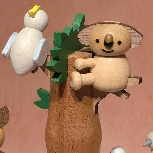 木製からくりオルゴール サファリパーク 〜森でくつろぐ動物たちの演奏会〜