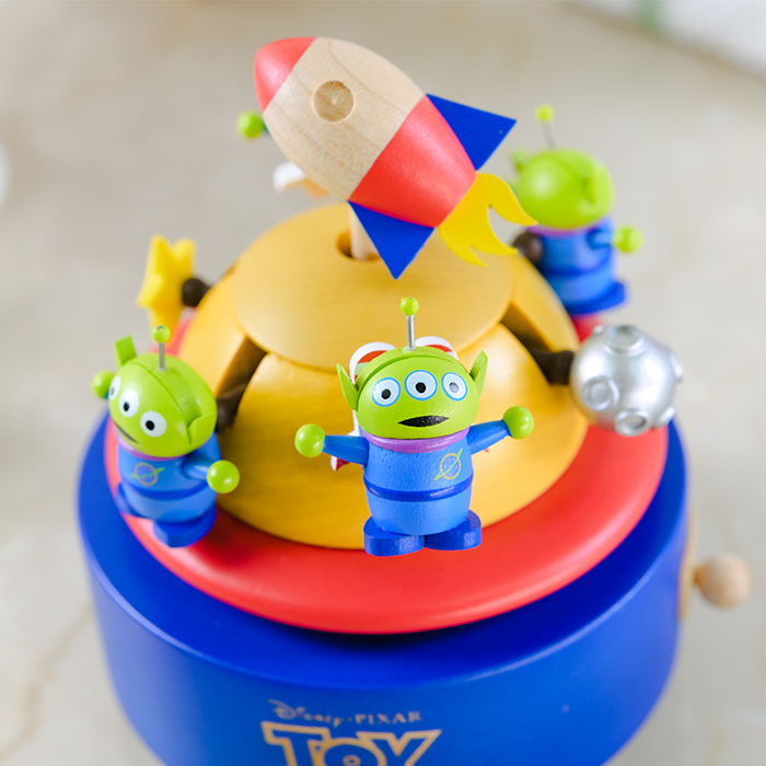 【美品】ディズニー木製からくりオルゴール トイストーリーエイリアン ディズニー木製からくりオルゴール トイストーリーエイリアン