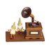 木製からくり人形オルゴール 蓄音機【EA093S】