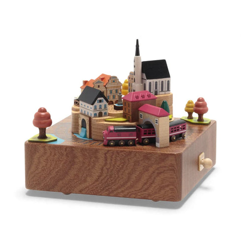 木製からくりオルゴール オータムトレイン Autumn Train【EA153S】