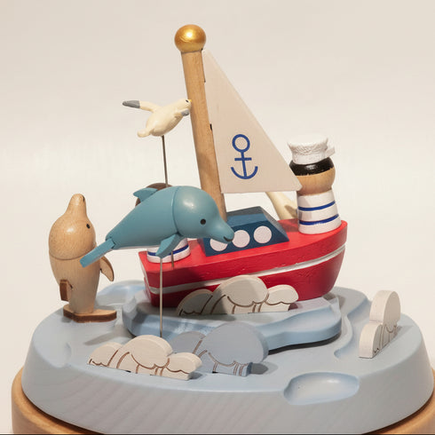 からくりオルゴール ドルフィン・オン・ジャーニー Dolphins On Journey|海とイルカのからくり