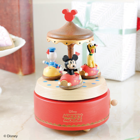 ディズニー木製からくりオルゴール ミッキー遊園地【CD185S】