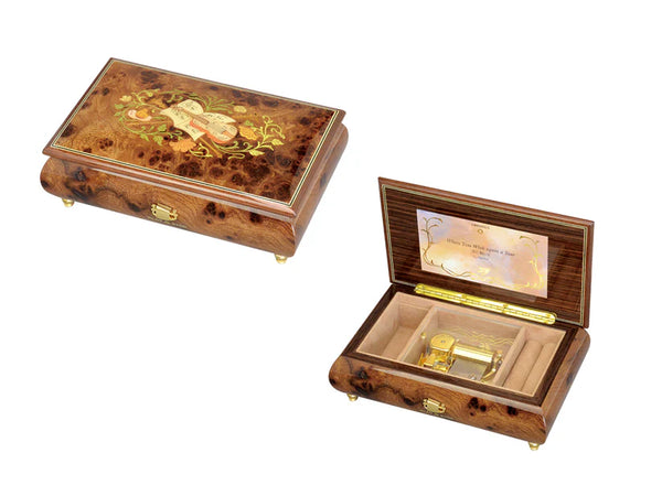 ORPHEUS 30N イタリア象嵌 ブラウン 小物入れ付 ヴァイオリン柄 EX191I