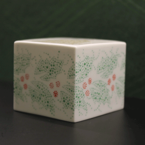 クリスマスオルゴール 18弁 ミニチュアクリスマス ジングルベル 森野彰人 清水焼【YB927G】